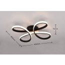 Trio T645610132 LED prisadené stropné svietidlo FLY | 22W integrovaný LED zdroj | 2600lm | 3000K