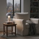 Italux TB-83647-GR LED stolná lampička Dorbia | 2W integrovaný LED zdroj | 45lm | 3000/6500K | vypínač | sivá