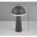 Trio Reality TR57716142 LED vonkajšie stolné svietidlo FUNGO | 2W integrovaný LED zdroj | 200lm | 3000+4000+5000K