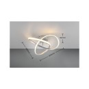 Trio Reality TR62101187 LED prisadené stropné svietidlo MEO | 15W integrovaný LED zdroj | 1800lm | 3000K