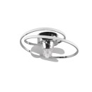 Trio Reality TR67252106 LED ventilátor s osvetlením UMEA  | 38W integrovaný LED zdroj | 4400lm | 2700-6500K