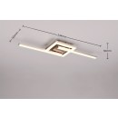 Trio Reality TR67303107 LED prisadené stropné svietidlo VIALE | 17W integrovaný LED zdroj | 1860lm | 3000K