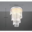 Trio Reality TR67341106 LED prisadené stropné svietidlo POMP | 18W integrovaný LED zdroj | 2400lm | 2700-6500K