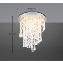 Trio Reality TR67349106 LED prisadené stropné svietidlo POMP | 30W integrovaný LED zdroj | 4000lm | 2700-6500K