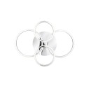Trio Reality TR67364106 LED prisadené stropné svietidlo CIRES | 27W integrovaný LED zdroj | 3400lm | 4000K