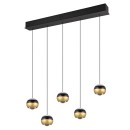 Trio SELECT  T344410532 LED závesné stropné svietidlo ORBIT   | 5x8W integrovaný LED zdroj | 5x960lm | 2300+3000+4000K