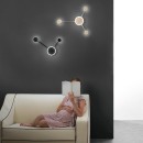 Luce Ambiente Design ETERE-PL3 ORO LED prisadené stropné svietidlo ETERE | 12W integrovaný LED zdroj | zlatá