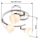 Globo 54919-3 stropné bodové svietidlo Tadeus 3x40W | E14