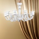 závesné svietidlo - luster Ideal lux TESE 6x40W E14 - biela