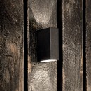Ideal Lux 113784 vonkajšie nástenné svietidlo Tetris 2x15W | G9 | IP44 - čierne