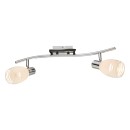 Globo 541010-2 prisadené stropné či nástenné bodové svietidlo 2x40W | E14 - opál, satinované sklo