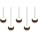 Trio SELECT  T344410532 LED závesné stropné svietidlo ORBIT   | 5x8W integrovaný LED zdroj | 5x960lm | 2300+3000+4000K