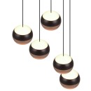 Trio SELECT  T344430532 LED závesné stropné svietidlo ORBIT   | 5x8W integrovaný LED zdroj | 5x960lm | 2300+3000+4000K