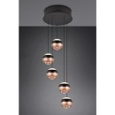 Trio SELECT  T344430532 LED závesné stropné svietidlo ORBIT   | 5x8W integrovaný LED zdroj | 5x960lm | 2300+3000+4000K