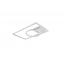 Trio R62182131 LED prisadené stropné svietidlo Verso 1x24,5W | 3100L | 4000K - nastaviteľné, 3 fázové stmievanie, matná biela