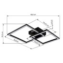 Globo 672842 LED prisadené stropné svietidlo TYLER | 20W integrovaný LED zdroj | 800lm | 3000K