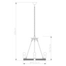 Globo 69029-6 závesné stropné svietidlo Ulleu 6x60W | E27