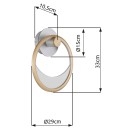 Globo 67333-16W LED nástenné svietidlo UMBRA  | 16W integrovaný LED zdroj | 628lm | 3000K