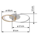 Globo 67333-40 LED prisadené stropné svietidlo UMBRA  | 40W integrovaný LED zdroj | 1684lm | 2700-6500K