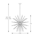Zuma Line 003064-026346 závesné stropné svietidlo URCHIN G9