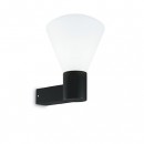 Ideal Lux 173498 vonkajšie nástenné svietidlo Quverture Nero 1x60W | E27 | IP44 - čierne