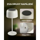 Immax 08497L LED solárne vonkajšie stolné svietidlo CARO | 4W integrovaný LED zdroj | 150lm | 2700K