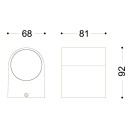 Globo 34163 vonkajšie nástenné svietidlo Veronika 1x35W | GU10 | IP44