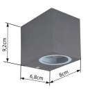 Globo 34164 vonkajšie nástenné svietidlo Veronika 1x35W | GU10 | IP44