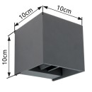 Globo 34168 LED vonkajšie nástenné svietidlo Veronika 1x3W | 308lm | 3000K | IP54