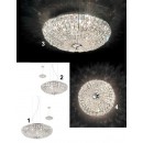 Ideal Lux 016122 prisadené stropné svietidlo Virgin 6x40W | G9 - krištáľ