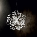 Ideal Lux 101576 prisadené stropné svietidlo Vortex Argento 3x40W | E14 - strieborné