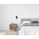 Italux WL-21017-BL LED bodové nástenné svietidlo Cali | 2.5W integrovaný LED zdroj | 3000K | vypínač | čierna