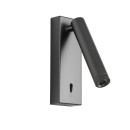 Italux 5906630853779 LED bodové nástenné svietidlo Cali | 2.5W integrovaný LED zdroj | 3000K | vypínač | sivá