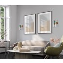 Italux WL-30263-1B-BRO-SG nástenné svietidlo Busco E27
