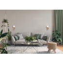 Italux WL-33574-1-WD nástenné svietidlo Filano | 5W G9 | hnedá | opálová