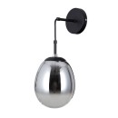 Italux WL-40825-1-BK nástenné svietidlo Meolo E14