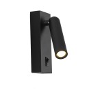 Italux WL-46376-1-BK LED bodové nástenné svietidlo Nova | 3W LED | 153lm | 3000K