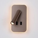 Italux WL-83957-1-CF LED bodové nástenné svietidlo Doria | 8W LED | 559lm | 3000K