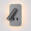 Italux WL-83957-1-GR LED bodové nástenné svietidlo Doria | 8W LED | 559lm | 3000K