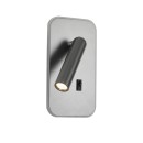 Italux WL-83957-1-GR LED bodové nástenné svietidlo Doria | 8W LED | 559lm | 3000K
