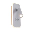 Italux WL-83957-1-WH LED bodové nástenné svietidlo Doria | 8W LED | 559lm | 3000K