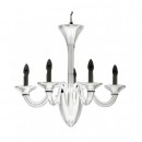 Ideal Lux 019383v závesné stropné svietidlo White Lady Bianco 5x40W | E14