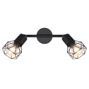 Globo 54802S-2 prisadené stropné svietidlo Xara 2x40W | E14 - čierna