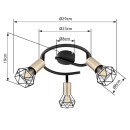 Globo 54802S-3AB prisadený luster Xara I 3x40W | E14