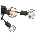 Globo 54802S-6 prisadené stropné svietidlo Xara 6x40W | E14 - čierna
