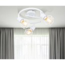 Globo 54802W-3 prisadené stropné svietidlo Xara 3x40W | E14 - biela