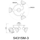 Globo ZACHERY 54315M-3 bodové stropné svietidlo E14