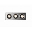 zápustné bodové svietidlo Philips 3X50W GU10 - lesklý chróm
