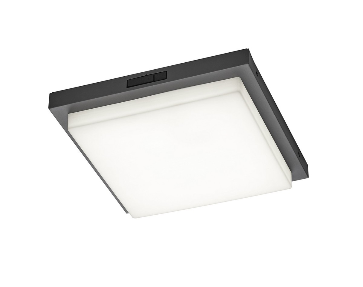 Trio T630369242 LED prisadené stropné svietidlo BERMEJO  | 14W integrovaný LED zdroj | 1x1450lm | 2300+3000+4000K | pohybové čidlo | antracit