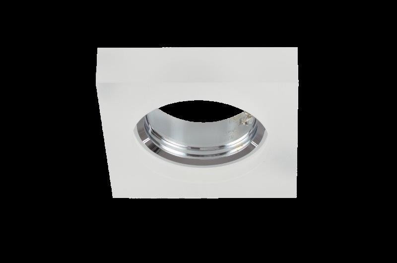 Azzardo AZ2779 zápustné stropné svietidlo Savio Square 1x50W | GU10 | IP20 - biela